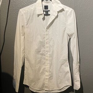 SOLD!! H&M White Long Sleeve Shirt